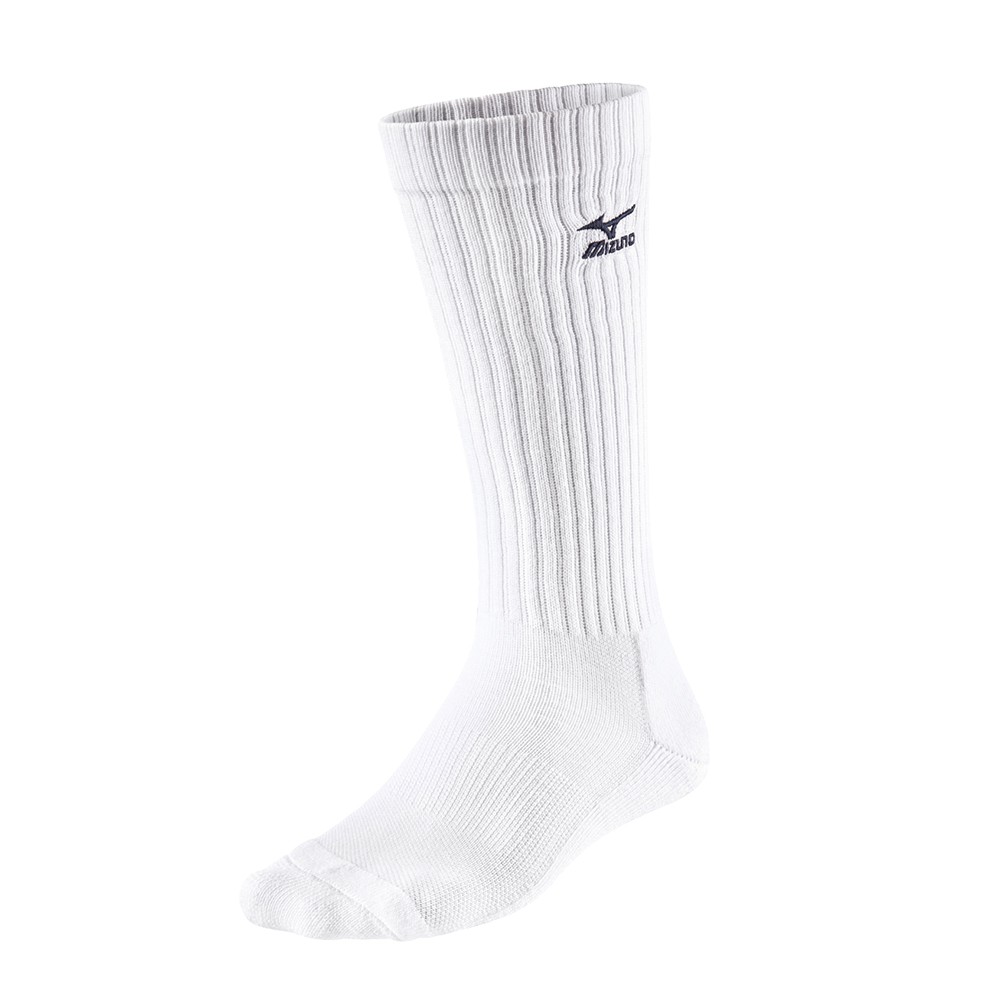 Calcetines Mizuno VB Long Hombre Blancas/Azul Marino España KAVW-50274